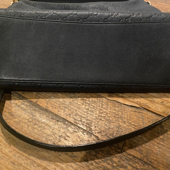 Gucci Hobo Black Leather Monogram - Picture 10 of 13